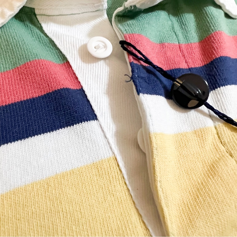 POLO RALPH LAUREN Blue Multi Classic Fit Striped Iconic Rugby Shirt🔥🔥🔥 - Picture 6 of 16
